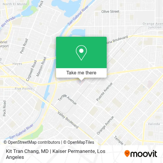 Kit Tran Chang, MD | Kaiser Permanente map