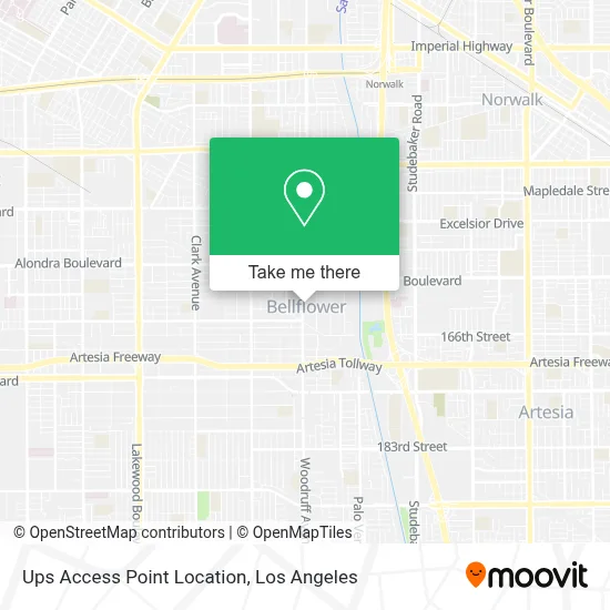 Ups Access Point Location map