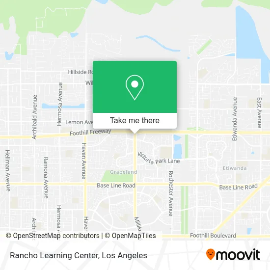 Rancho Learning Center map