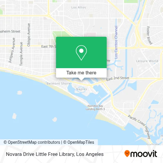 Novara Drive Little Free Library map