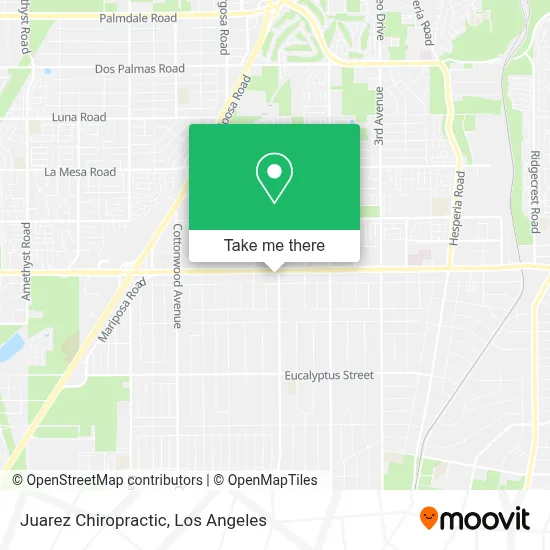 Juarez Chiropractic map