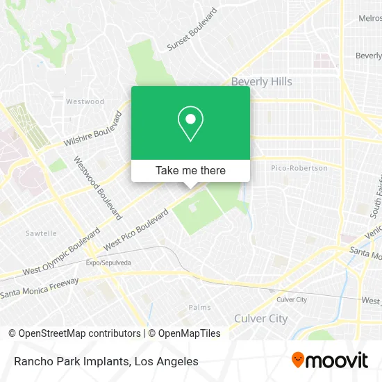 Rancho Park Implants map