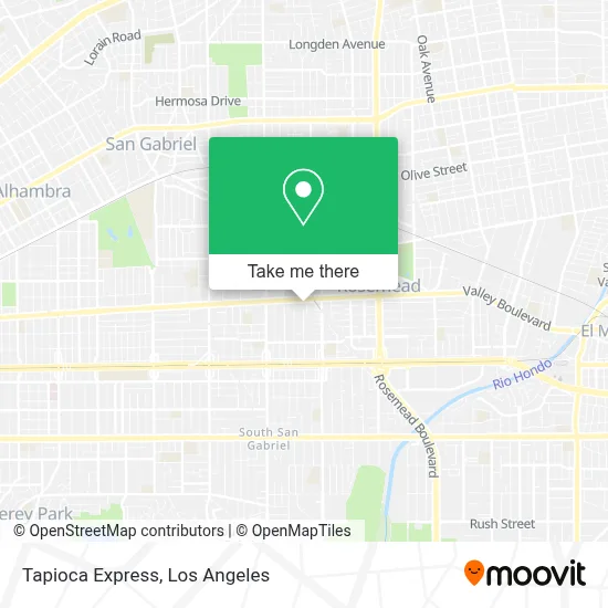 Tapioca Express map