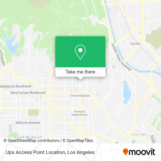 Ups Access Point Location map