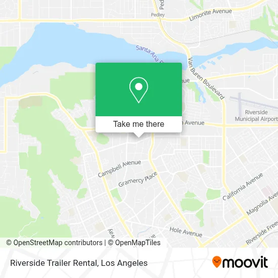 Riverside Trailer Rental map