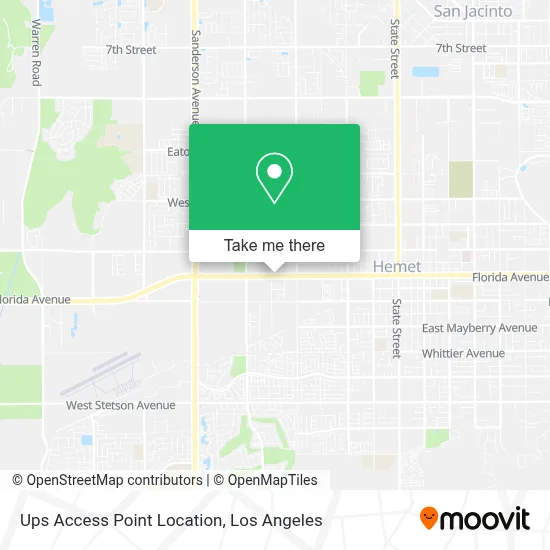 Ups Access Point Location map