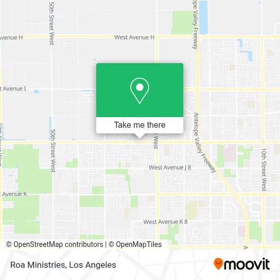 Roa Ministries map