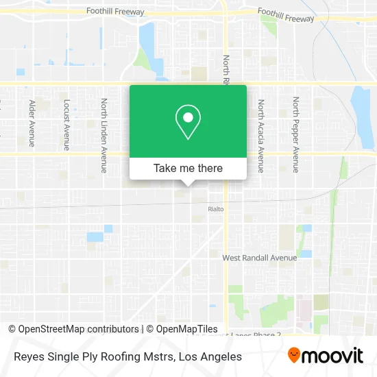 Reyes Single Ply Roofing Mstrs map