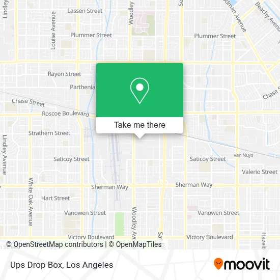 Ups Drop Box map
