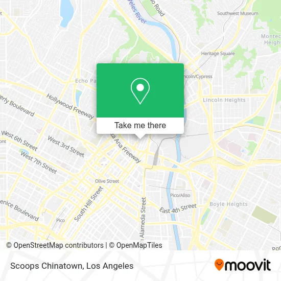 Scoops Chinatown map