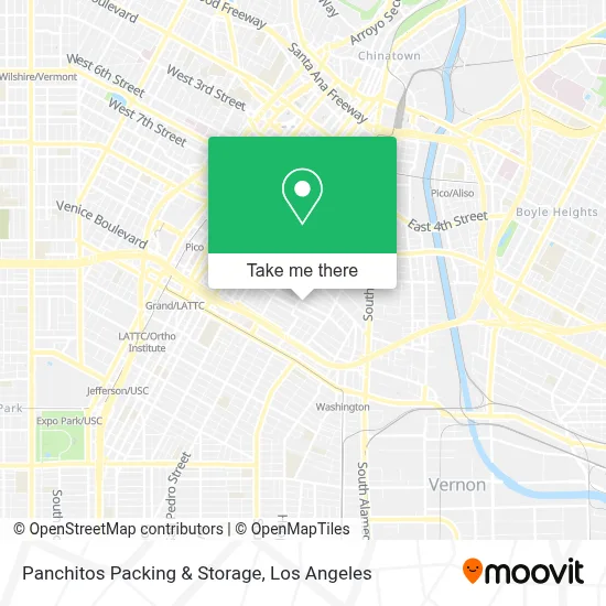 Panchitos Packing & Storage map