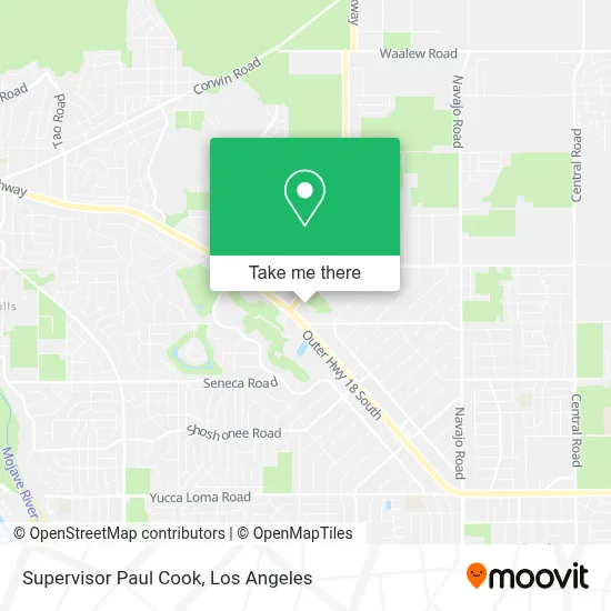 Supervisor Paul Cook map