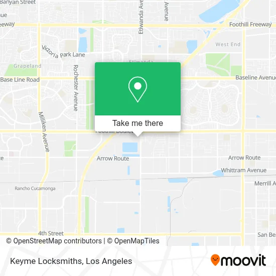 Keyme Locksmiths map