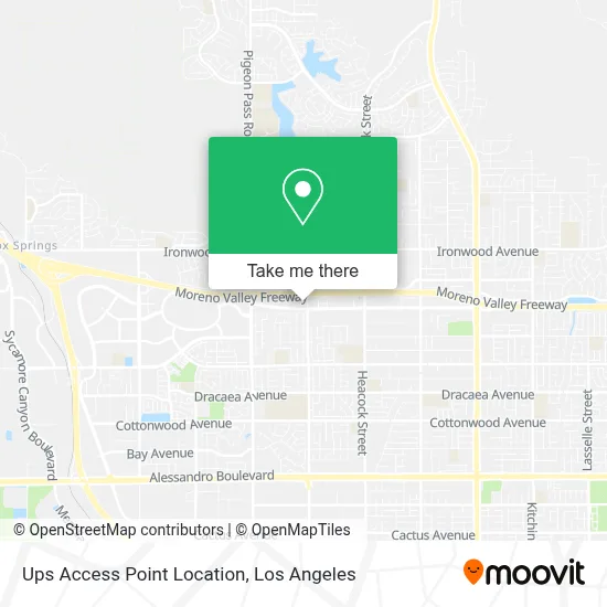 Ups Access Point Location map