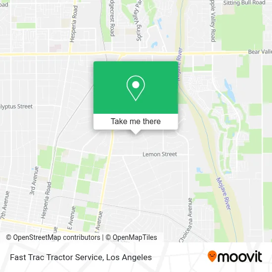 Fast Trac Tractor Service map