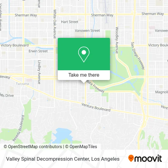 Valley Spinal Decompression Center map