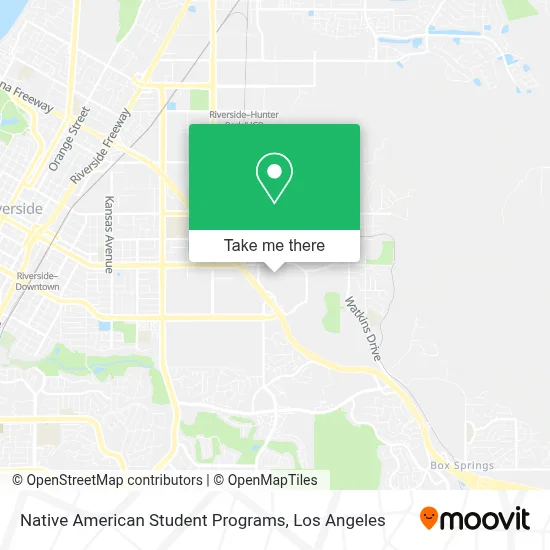 Native American Student Programs map