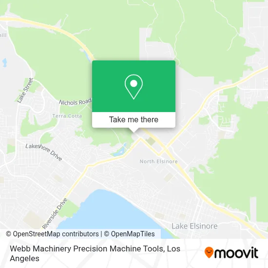 Webb Machinery Precision Machine Tools map