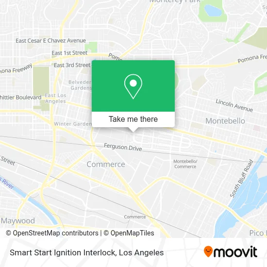Smart Start Ignition Interlock map