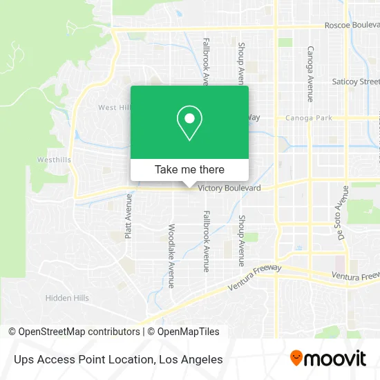 Ups Access Point Location map
