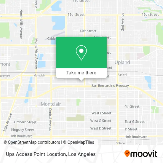 Ups Access Point Location map