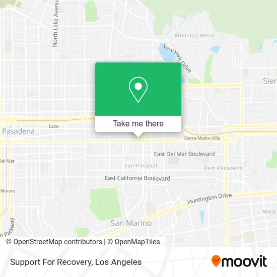 Support For Recovery map