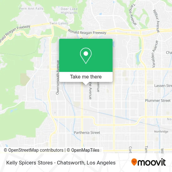 Kelly Spicers Stores - Chatsworth map