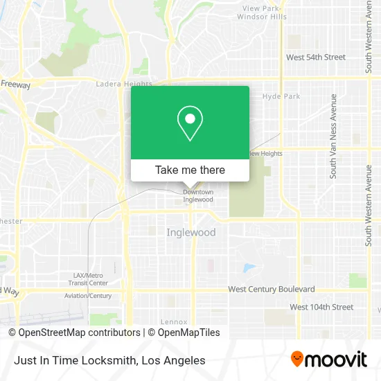 Just In Time Locksmith map