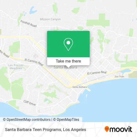 Santa Barbara Teen Programs map