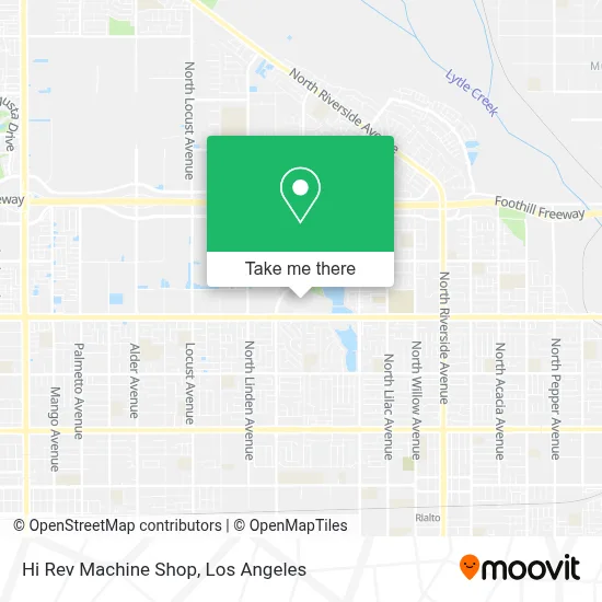 Hi Rev Machine Shop map