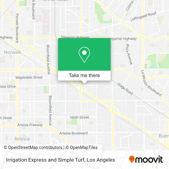 Irrigation Express and Simple Turf map