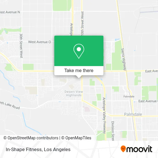 In-Shape Fitness map