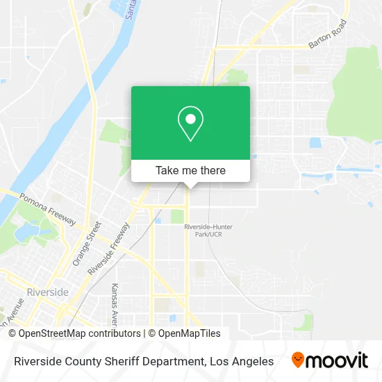 Riverside County Sheriff Department map