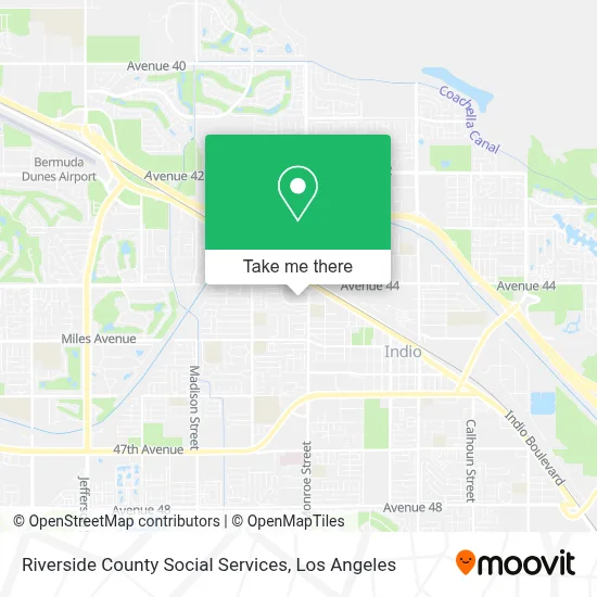 Riverside County Social Services map