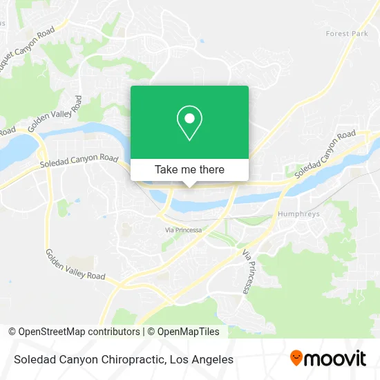 Soledad Canyon Chiropractic map