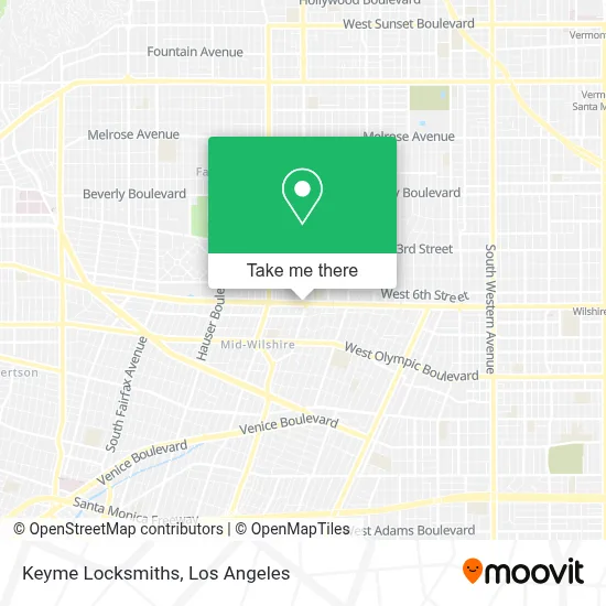 Keyme Locksmiths map