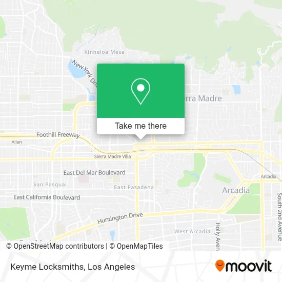Keyme Locksmiths map