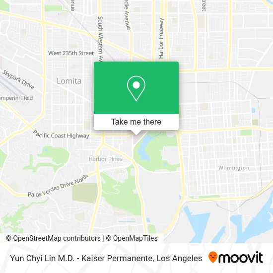 Yun Chyi Lin M.D. - Kaiser Permanente map