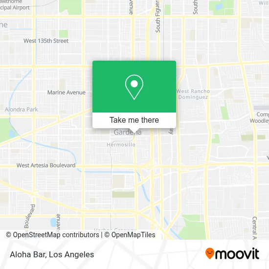 Aloha Bar map