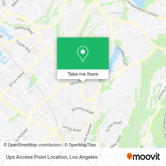 Ups Access Point Location map