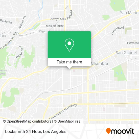 Locksmith 24 Hour map