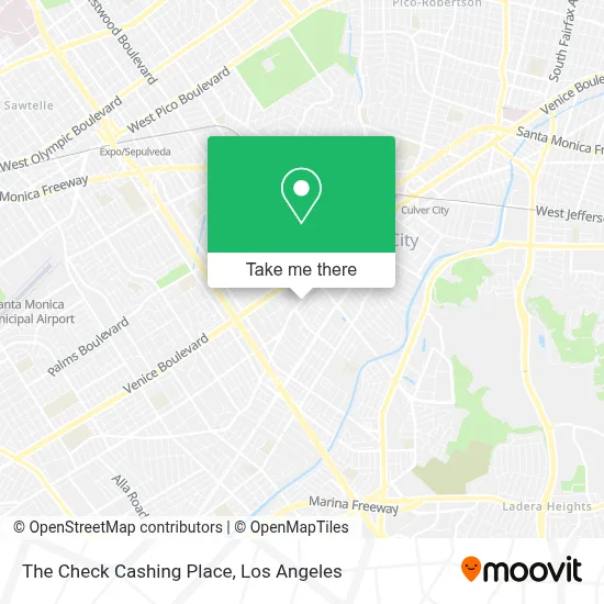 The Check Cashing Place map