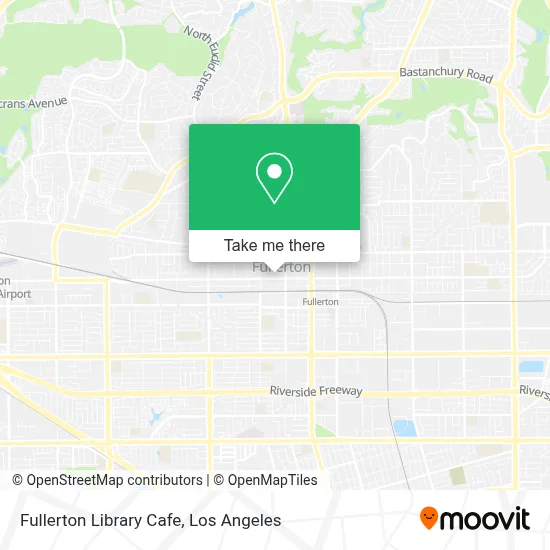 Fullerton Library Cafe map