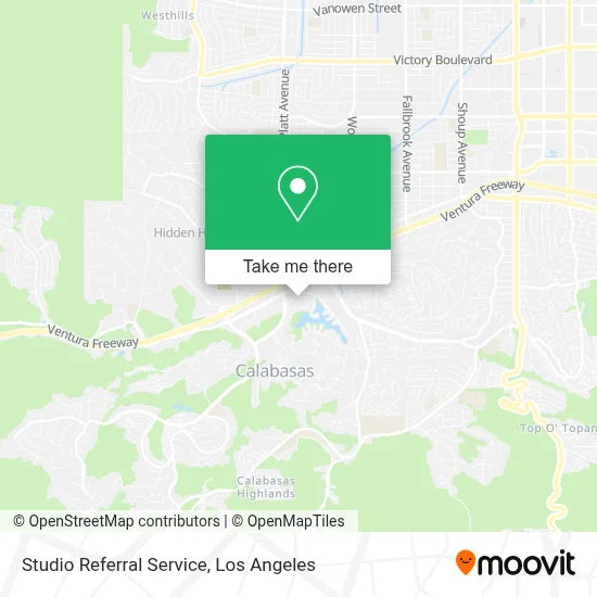 Studio Referral Service map