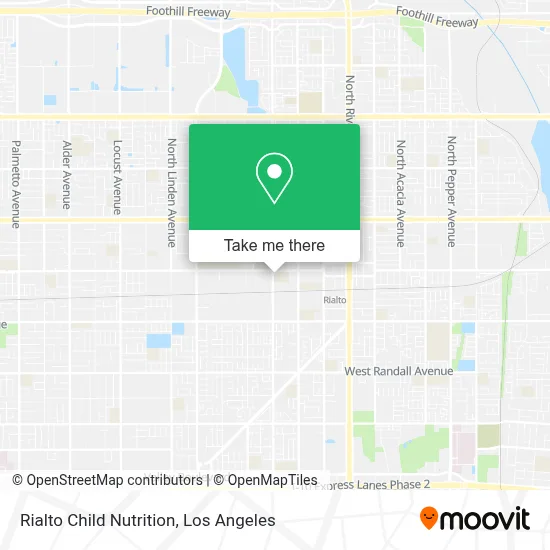 Rialto Child Nutrition map