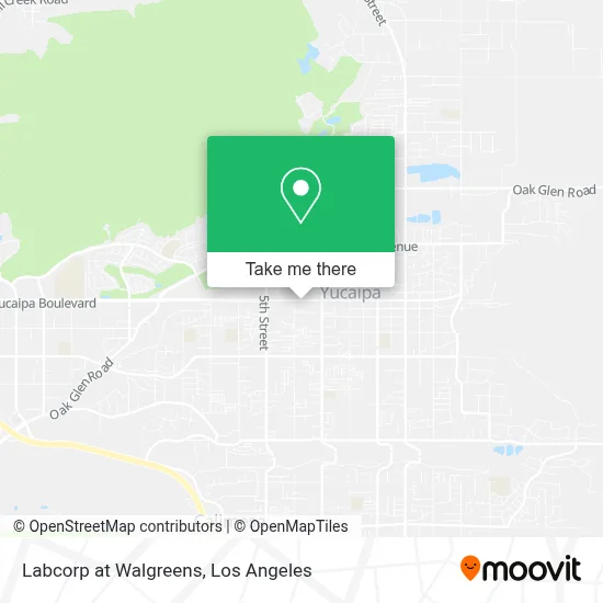 Labcorp at Walgreens map
