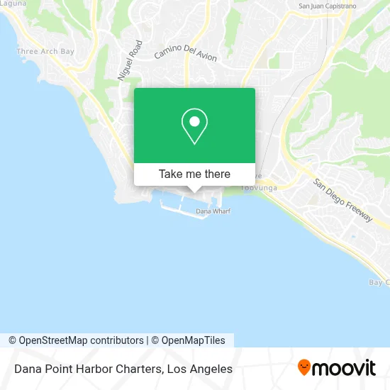Dana Point Harbor Charters map