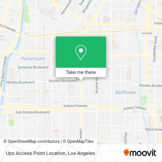 Ups Access Point Location map