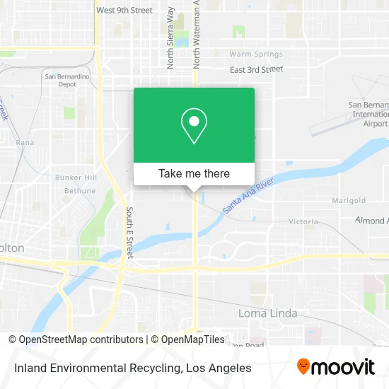 Inland Environmental Recycling map