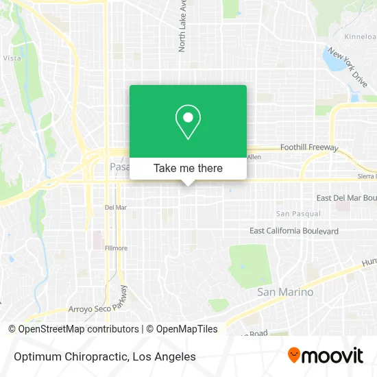 Optimum Chiropractic map